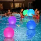 1PC 15in Light up Beach Ball LED Beach Ball Glow in the Dark Pool Toy 16 Colors