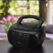 Jensen CD-550 Portable Stereo Compact Disc Casette Recorder AM/FM Radio