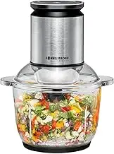 ROMMELSBACHER Multi Chopper MZ 600, 2.0 Litre Glass Container, 22-Level Speed Control, Powerful Motor, 6-Blade Stainless Steel Special Knife, Blade Axis and Motor Coupling Made of Stainless Steel