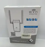 WLAN Router 300Mbps WiFi Extender Wireless Repeater AP Internet Signal Booster
