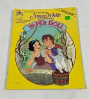 Golden Books Walt Disney SNOW WHITE & SEVEN DWARFS 1994 Paper Doll NEW UNCUT