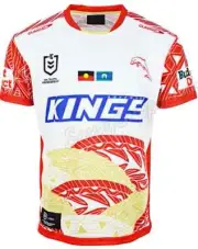 Redcliffe Dolphins 2024 NRL Kids Indigenous Jersey Sizes 6-14 BNWT
