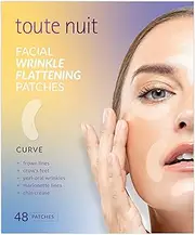 Toute Nuit Facial Wrinkle Flattening Patches, Curve - Reducing Fine Lines Around Eyes and Mouth Anti-Wrinkle Patches, Face Tape - 48 Patches