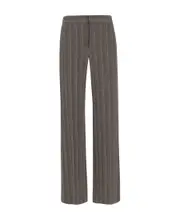 striped tailored trousers FR40 Black