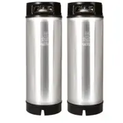 Two Pack New 5 Gallon Ball Lock Kegs for Homebrew Beer Cold Brew Nitro Coffee