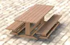 Trestle Style Picnic Table DIY Building Plans 003 - Easy to Build