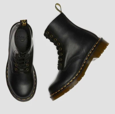NEW Dr. Martens Pascal 1460 Black Wanama Leather Boots Women's Size 36EU/5 US