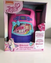 JoJo Siwa Bluetooth Karaoke Machine – Kids Party Speaker Mic Lights Gift Set
