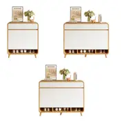 Foret Shoe Cabinet Modern Shelf Drawer Large Storage Rack Wood Cupboard 3 Sizes