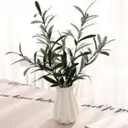 Simulated Floral Materials Artificial Olive Leaf Green Plant Olive Branch