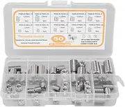 Respicefinem 50Pcs Threaded Inserts Thread Conversion Repair Insert Nut Extension Tool M5x08 Made of Stainless Steel Ideal for Aviation Automobile Electronic Communication and