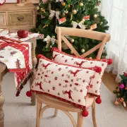 Jacquard Throw Pillowcover Elk Pattern Cushion Cover Sofa/Bed