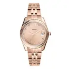 Fossil Womens Rose Gold Dial Band Stainless Steel Quartz Watch - ES4898