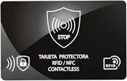 [Generic] 5Pcs RFID Blocking Card Card Protects Entire Wallet NFC Debit Passport Protector Ultra Thin NFC Signal Blocking Card for Men & Women, Black/Green/Pink/Purple/White/Sky Blue, 150.00x90.00x20.00mm