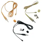 Brown Lavalier Microphone for Sennheiser Wireless System Tie Clip Stage Singing