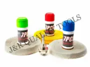 7 PC UNIVERSAL Drill Buffing Kit w/ Bench Buffer Polish Pads Rust Cleaner Steel