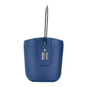 Lock Box Portable Travel Beach Security Lock Box 3 digit Combination Lock-Blue.