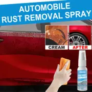 OUHOE 30ml Car Rust Remover Spray Multi-Purpose Metal Surface Chrome Paint Car M