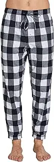 CYZ Men's 100% Cotton Flannel Jogger Pajama Lounge Pant