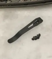 Black Titanium Deep Carry Pocket Clip For Hogue Deka Folder Knife