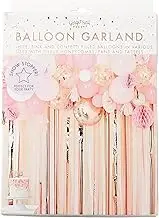 Ginger Ray Fan Garland Party Backdrop Balloon, Blush/Peach