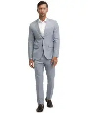 [Oxford] Byron Wool Suit Jacket in Blue