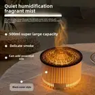 500ML Flame Air Humidifier Volcano Aroma Essential Oil Diffuser Purifier Electri