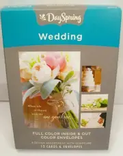 BRAND NEW DAYSPRING WEDDING CHRISTIAN BIBLE SCRIPTURE FULL COLOR 12 CARDS #86073