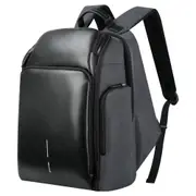 Waterproof Anti-Theft Usb Shoulder Bag - Large Capacity - Black