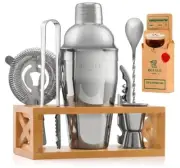 Mixology Bartender Kit w/ Stand Cocktail Set New NIB Mix Martini Bar Tools