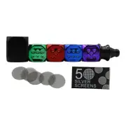 Metal Smoking Pipe Dice Design Washable Solid Smoking Tobacco Herbs