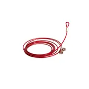 Ondoing 10M Dog Tie Out Cable Leash Lead Tangle Free Outdoor Yard Walking Running Red Leads & Head Collars
