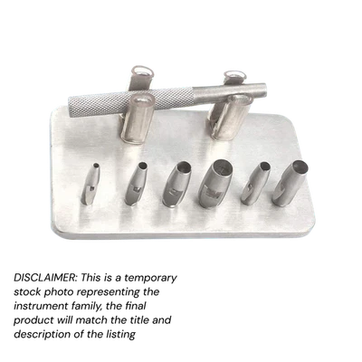Set of 60 Keyes Dermal Punches, 3.75" (2-7 mm Removable Tips), Economy