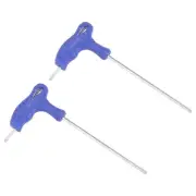 3mm Hex Key T-Handle Dual End Wrench Spanner, Metric CR-V Steel 2 Pcs