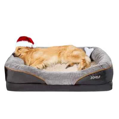 JOYELF X-Large Memory Foam Dog Bed Orthopedic w/ Removable Cover 40" x 30" x 9"