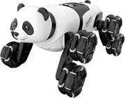 RC Stunt Car Toy, 8-Wheel Remote Control Car with Spray, Interactive Panda Shape Racing Robot Vehicle, for Friends, Youth, Teens, Kids, Students, 9.06x6.5x5.12 inches