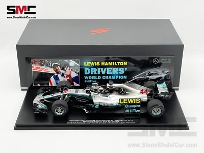 Mercedes F1 W09 #44 Lewis Hamilton Mexico GP 2018 5x World Champion 1:18 Spark