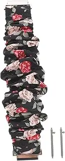 [OSALADI] Printed Scrunchie Strap Color Pattern Strap Cute Watch Bands Printed Watchband Elastic Watch Band Soft Strap Bands Watch Strap Smartwatch Wristband Watch Printed Strap Weaving