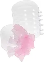 Gatuida 6pcs Box Egg Shaped Candy Box Gummy Old Fashioned Christmas Candy Clear Fillable Ornaments Lollipops Mini Treat Boxes Black Candy Boxes present Clear Egg Shape Ball Pink Plastic