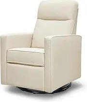 DaVinci Gabby Pillowback Swivel Glider in Natural Oat, Greenguard Gold & CertiPUR-US Certified
