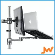 Atdec Notebook Monitor Arm combo Mount Silver