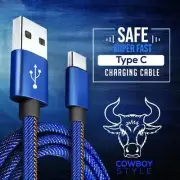 USB Type C Fast Charging Data Cable For Samsung Huawei Google Oppo Nokia Moto LG