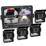 Elinz 7" DVR Monitor 4CH Realtime with 4 Camera Package - 4 Camera Package