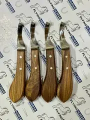 4-Piece Hoof Knife Set -Professional Hoof Care Tools for Horses- Durable & Sharp