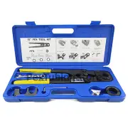 PEX Crimp Crimper Crimping Tool Kit - Large, for 1" and 1-1/4" tubing