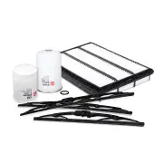 Sakura Front + Rear Wiper Blades & Filter Service Kit for Mitsubishi Pajero NM
