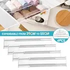 4-20X DIY Drawer Divider Household Storage Organiser Adjustable Draw Separators