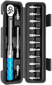 Torsion Wrench Set, 1/4 Flywheel 2 to 24NM Preset Torsion Ratchet Wrench 0.2NM Fine Tuning Bidirectional Ratchet Wrench