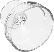 FUNOMOCYA Footed Glass Dessert Bowl Ice Cream Cup Milk Bowl for Home and Parties