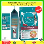 PURINA ONE Adult Urinary Tract Health Chicken Dry Cat Food Bag 1.4Kg Free ShipAU